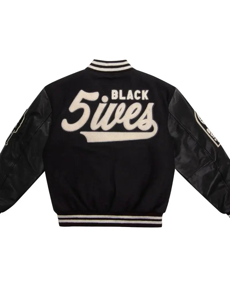 Black Fives Varsity Jacket