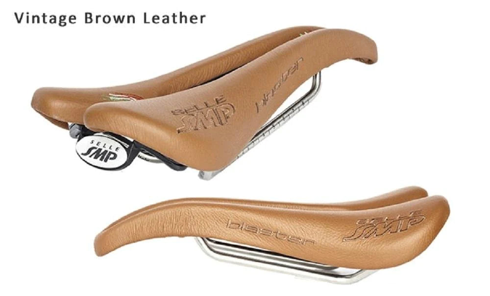 Selle SMP Blaster Saddle with Steel Rails (Vintage Brown)