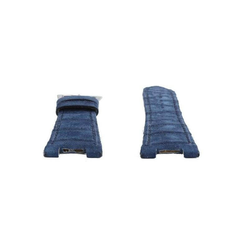 Blue Alligator Nubuck Watch Strap Patek Philippe Compatible