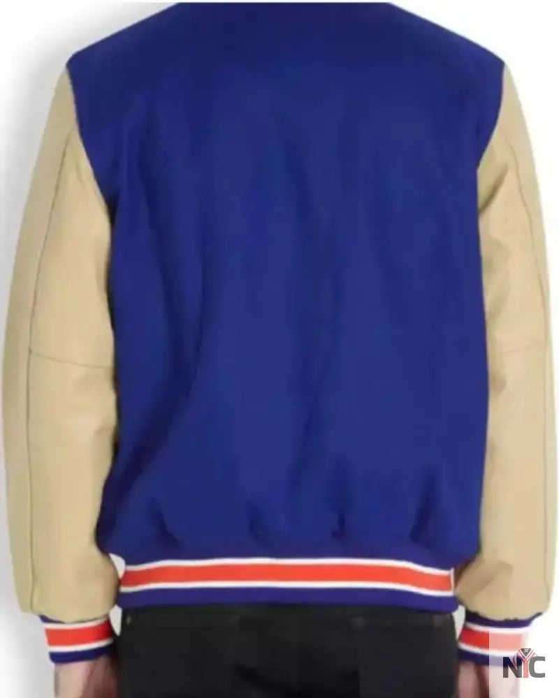 Blue Vintage NBA New York Knicks Varsity Jacket