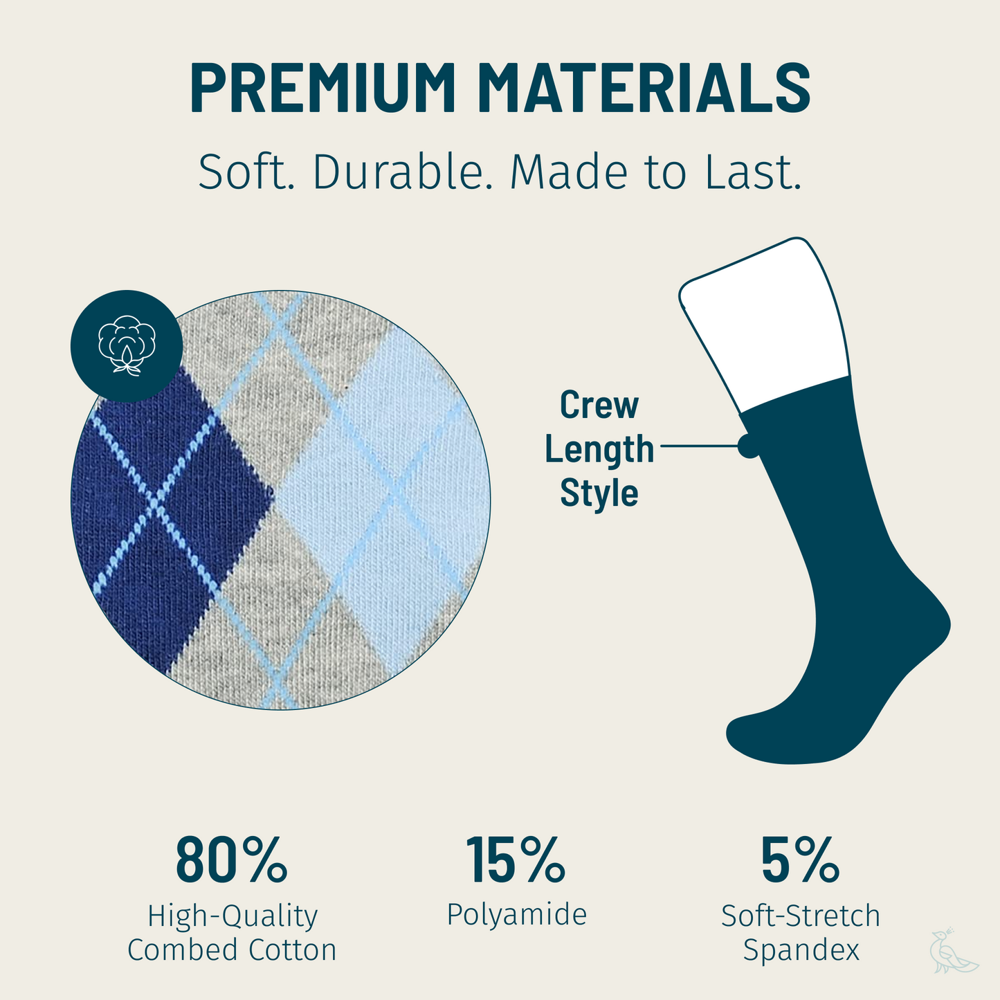Blue and Grey Argyle Socks - Triathlete Store