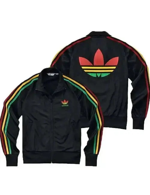 Bob Marley Adidas Black Track Jacket