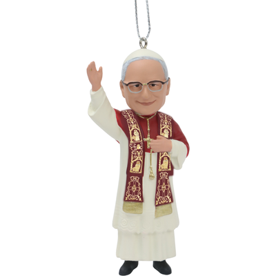 Pope Leo XIV Mini Bobblehead and Bobblehead Ornament (Presale)
