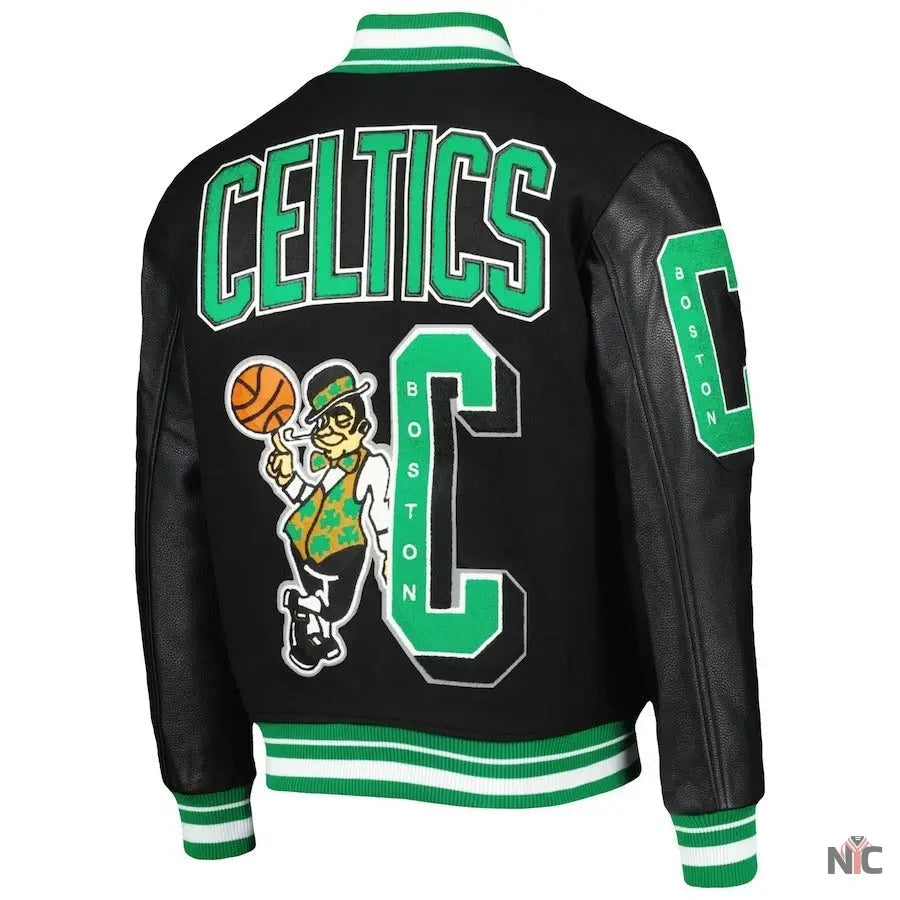 Boston Celtics Black Championship Jacket