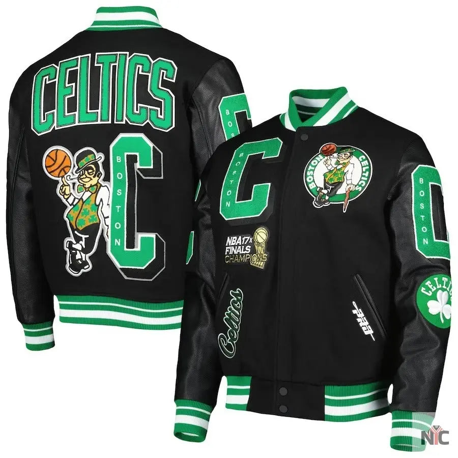 Boston Celtics Black Championship Jacket