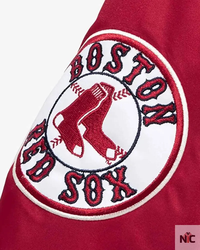 Boston Red Sox Red Cooperstown Satin Jacket