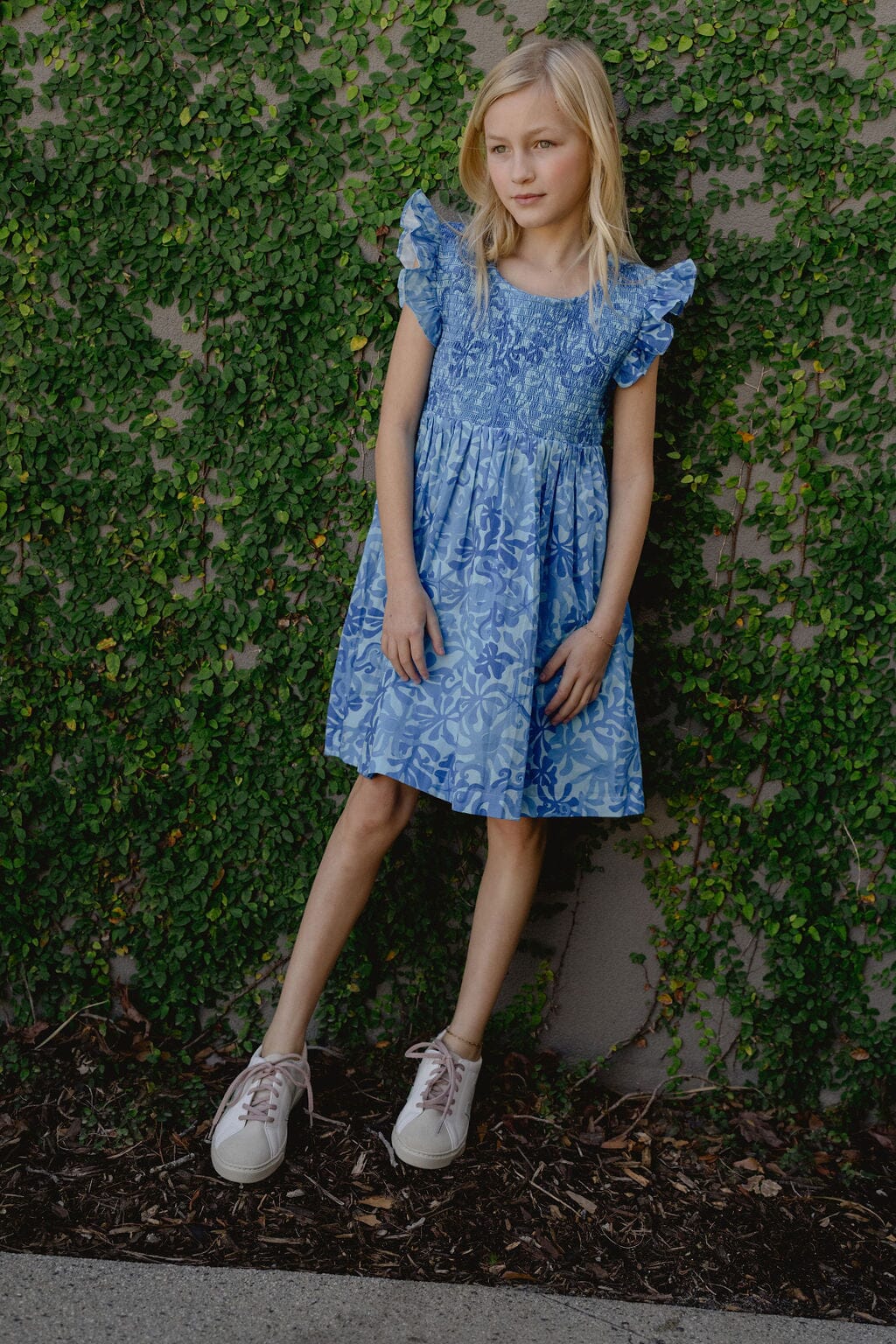 Girls Olive Dress