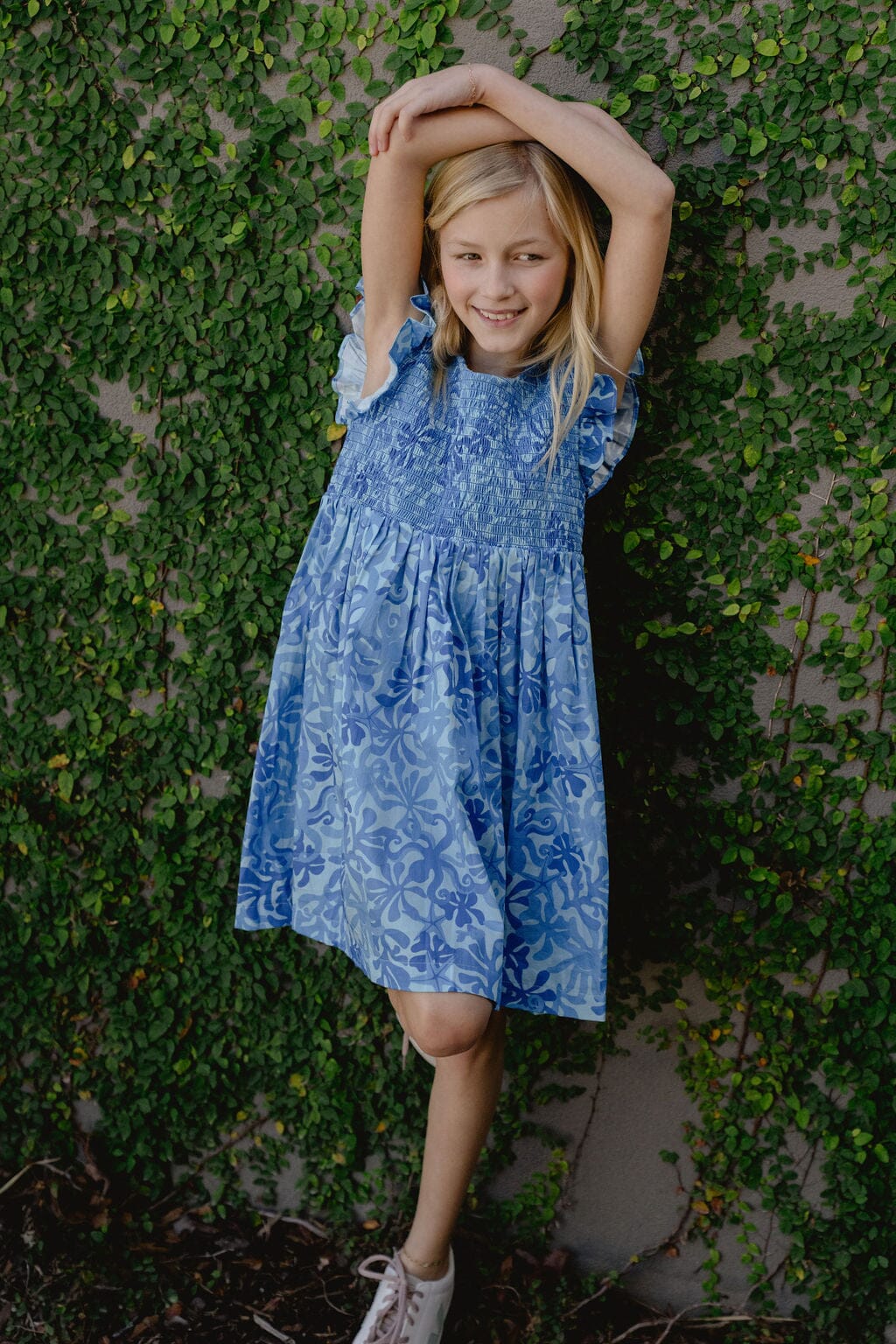Girls Olive Dress