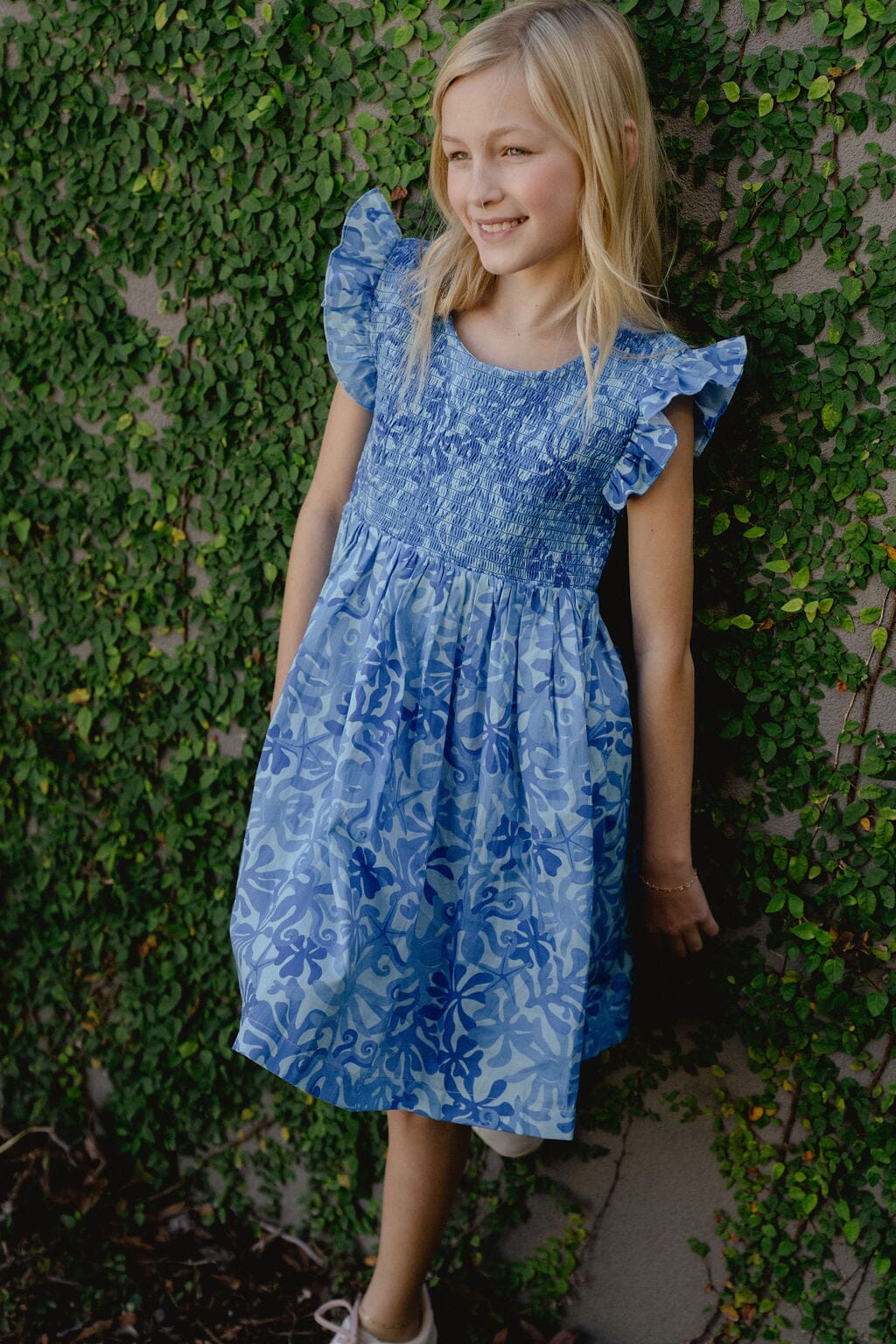 Girls Olive Dress