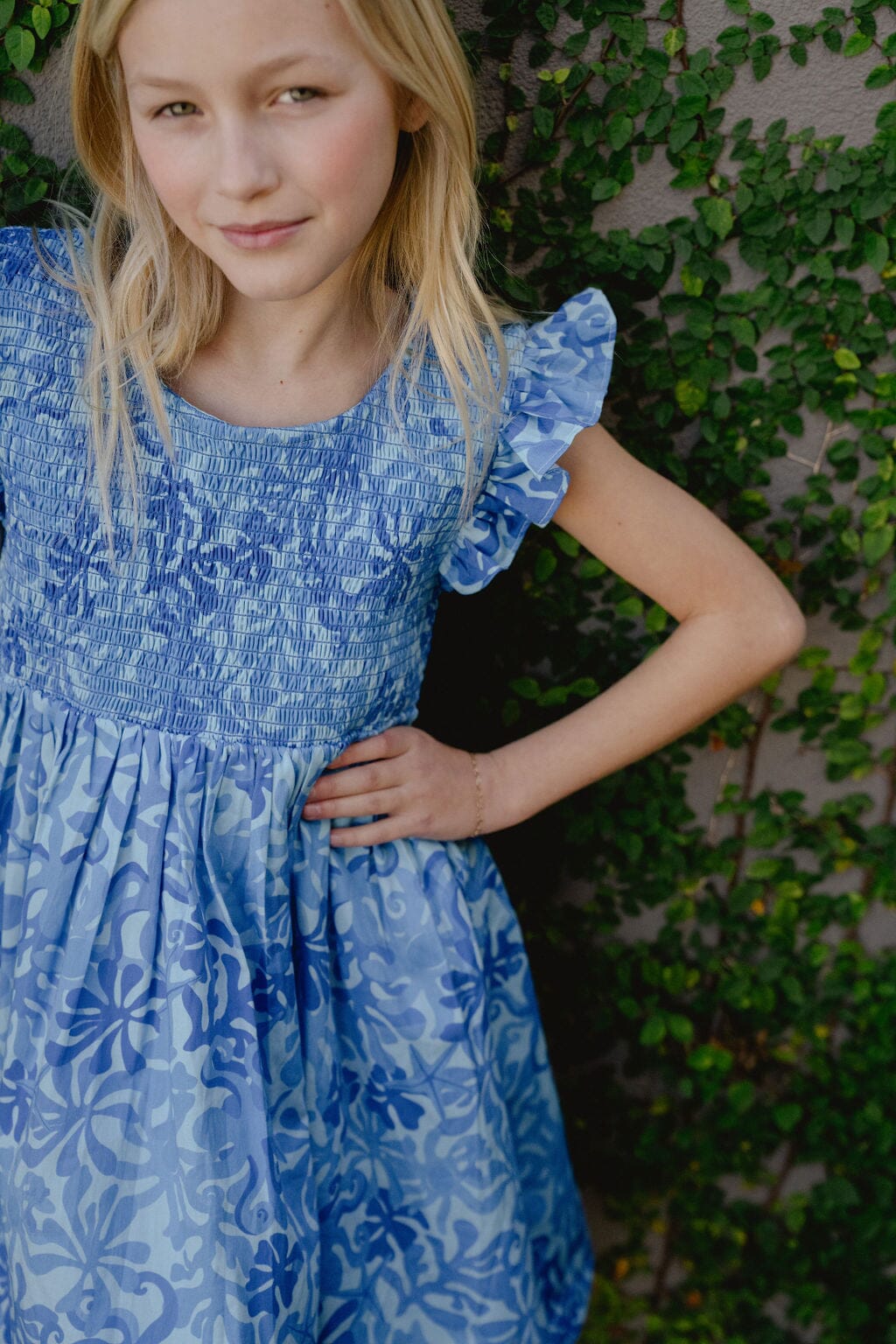 Girls Olive Dress