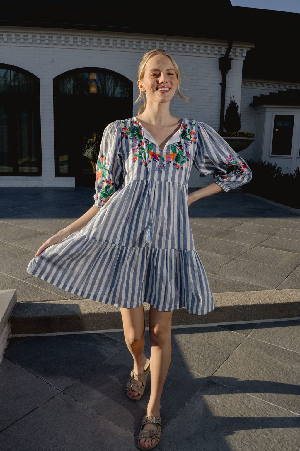Paula Mini Dress | Striped