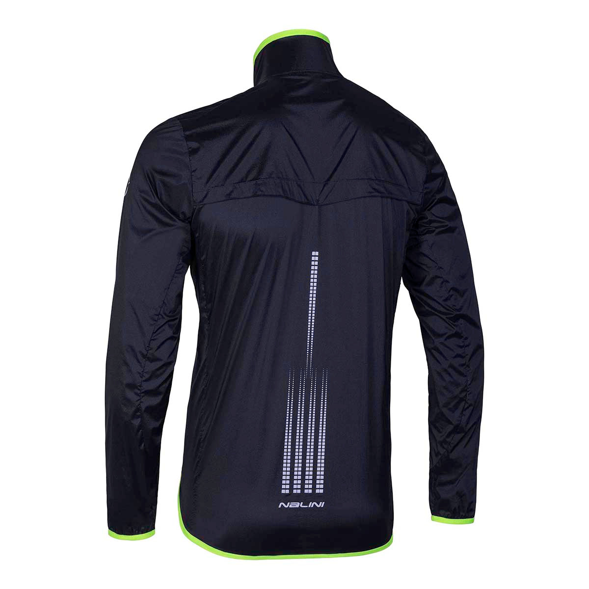 2024 Nalini BAS BRIZA Men's Wind Packable Jacket (Black / Neon Yellow) M-3XL
