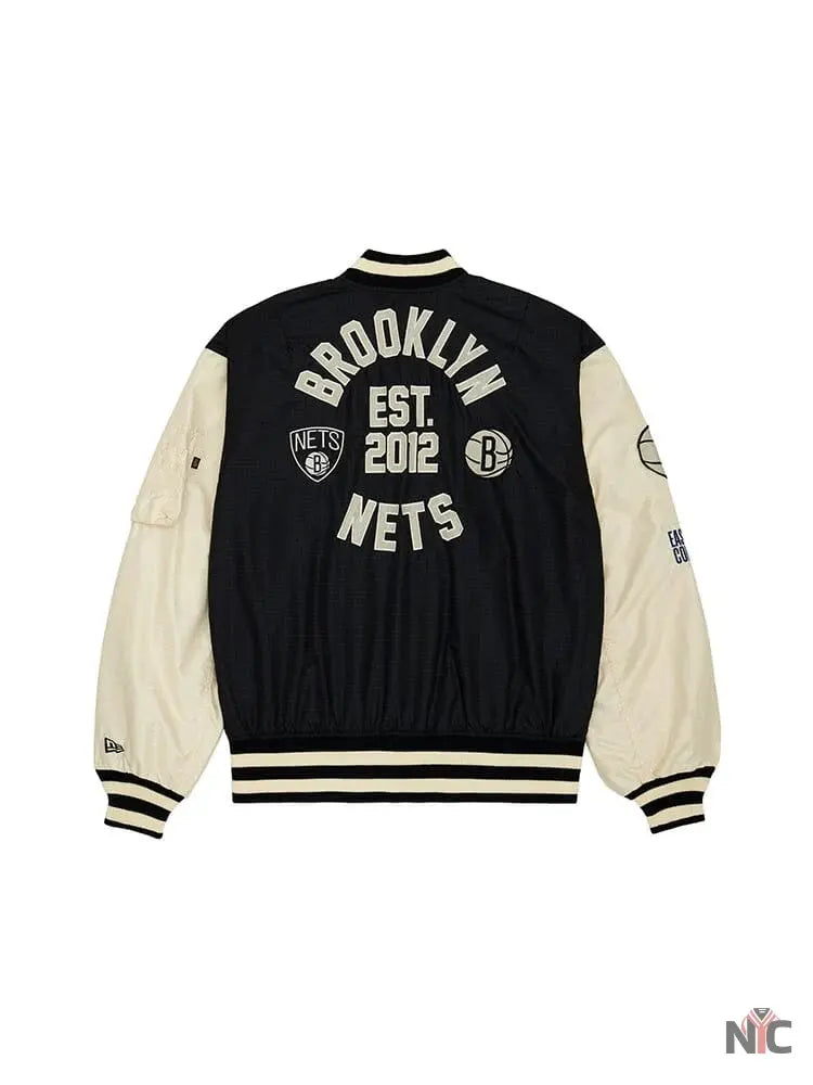 Brooklyn Nets X Alpha X New Era L-2B Bomber Jacket