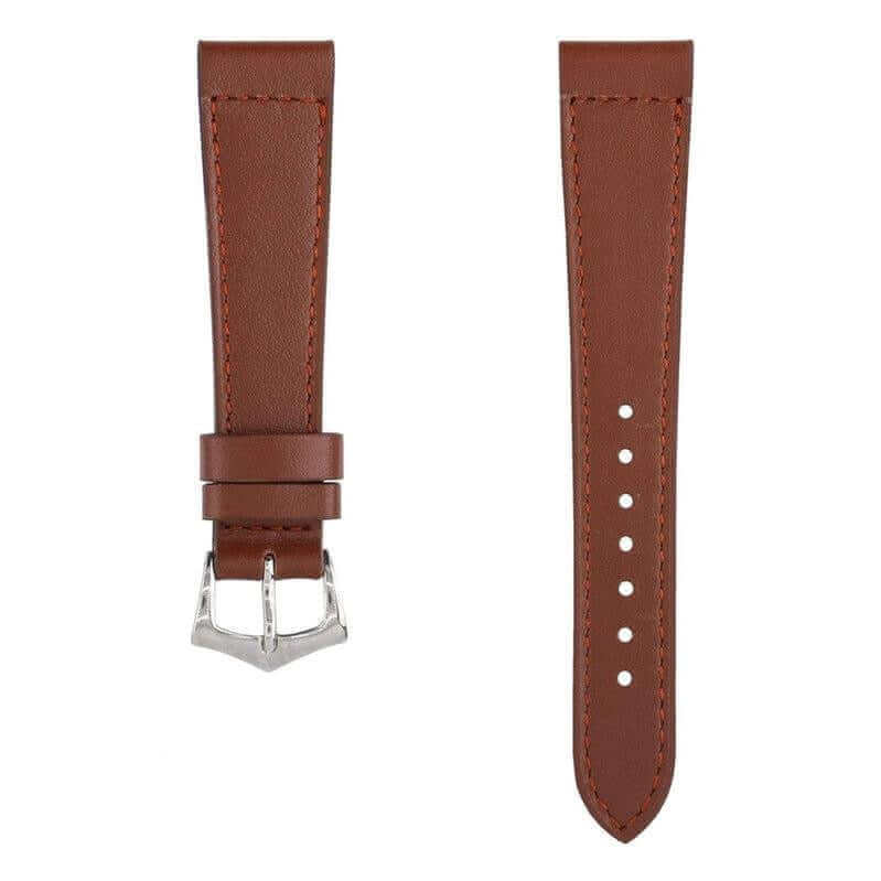 Brown Calfskin Leather Watch Strap