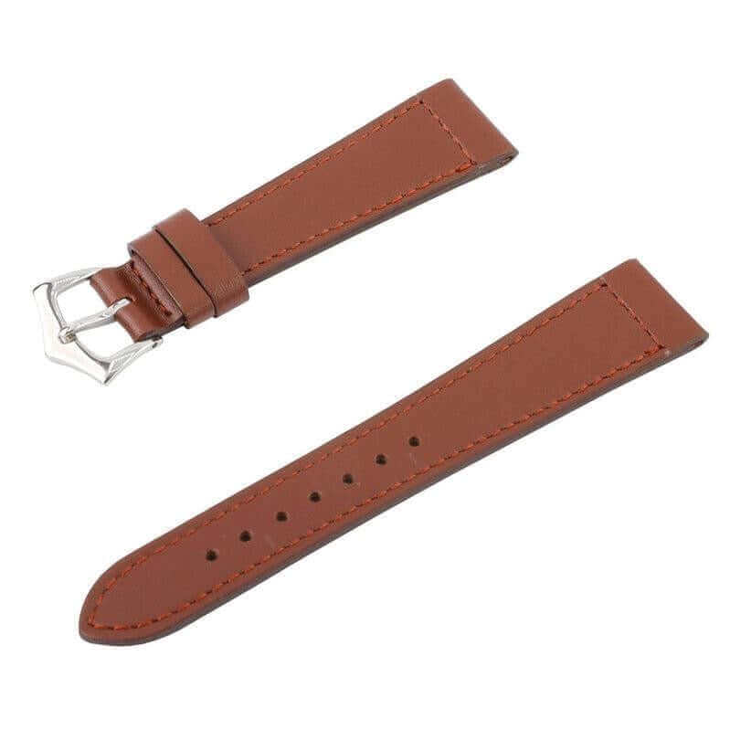 Brown Calfskin Leather Watch Strap