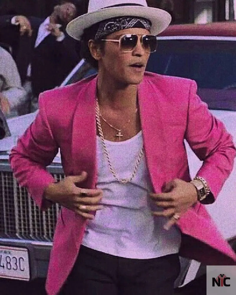 Bruno Mars Pink Blazer