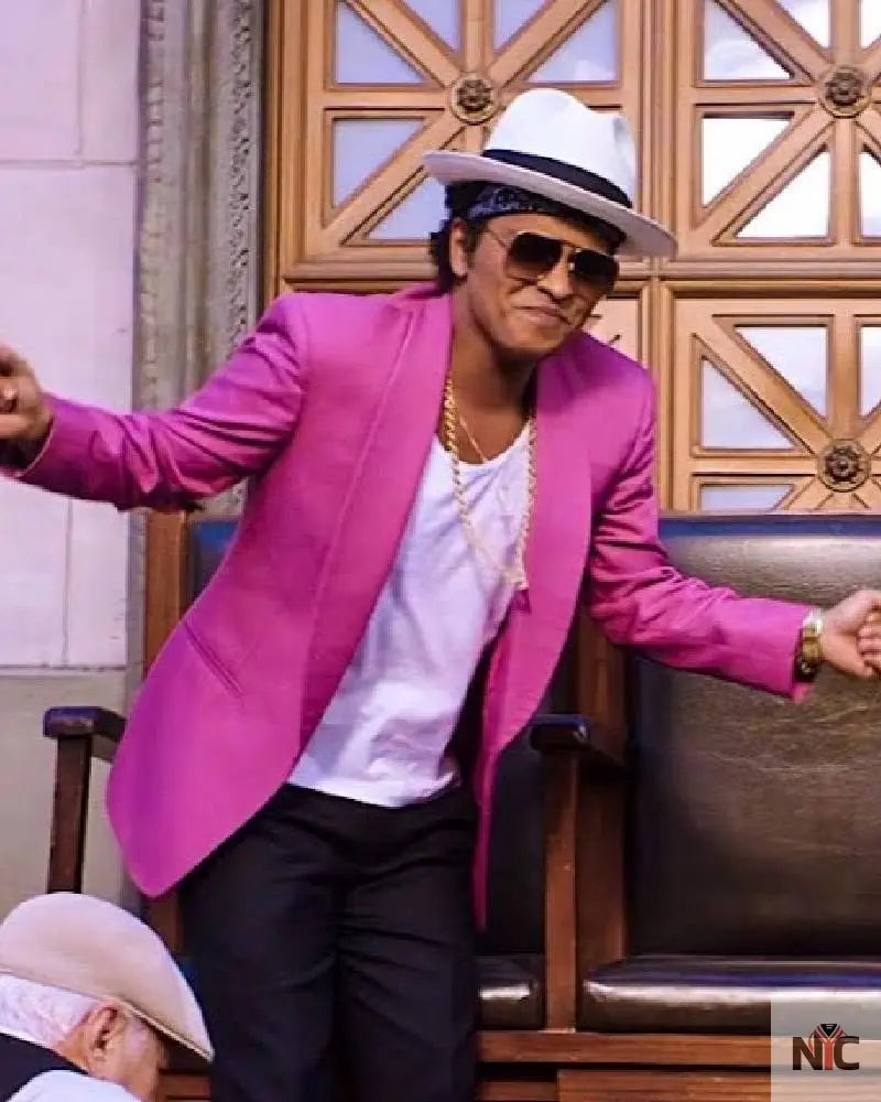 Bruno Mars Pink Blazer
