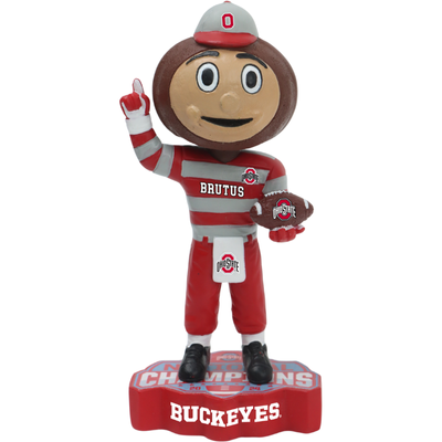 Brutus Buckeye Ohio State Buckeyes 2024 CFP National Champions Mini Bobblehead (Presale)