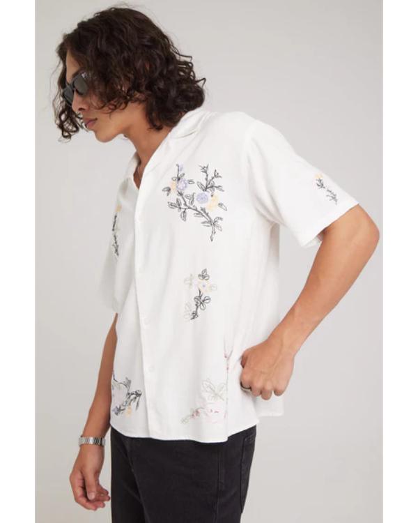 Neighbours 2025 Xavier Molyneux White Resort Shirt