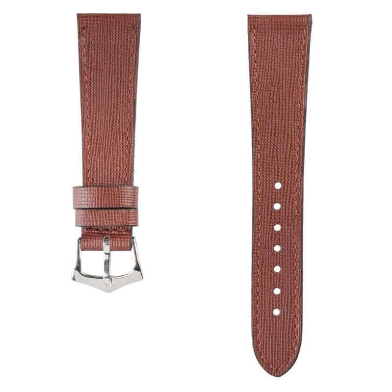Burgundy Saffiano Leather Watch Strap