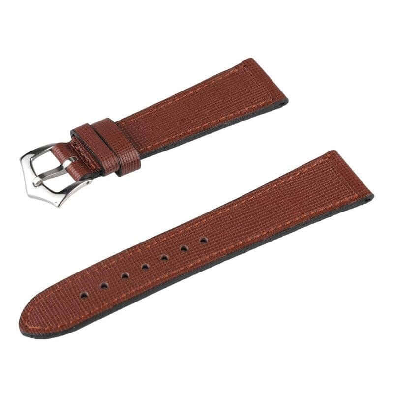 Burgundy Saffiano Leather Watch Strap
