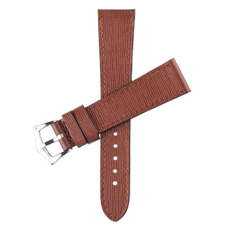 Burgundy Saffiano Leather Watch Strap