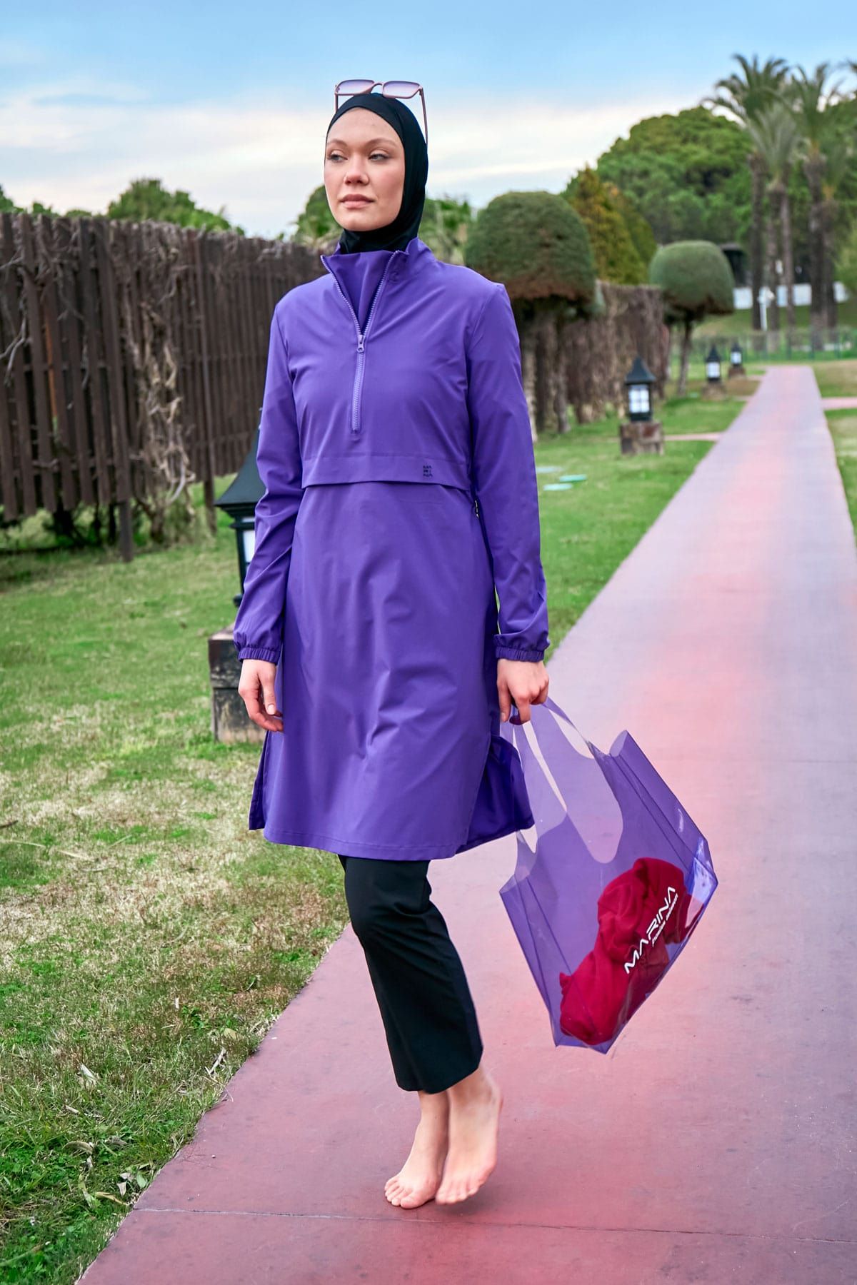 Purple Beach Bag C2403