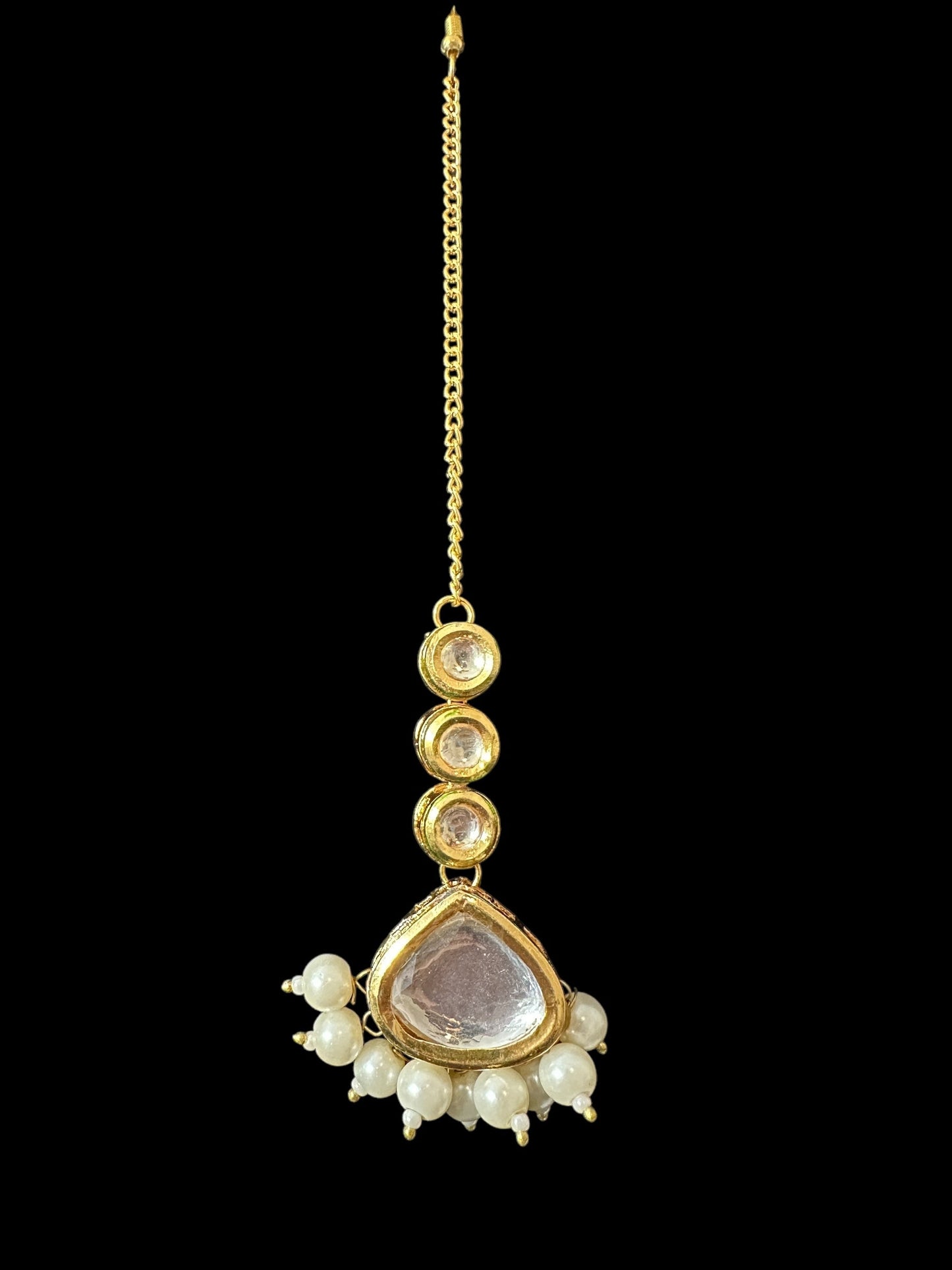 BR499 Nudar bridal set in kundan and pearls ( READY TO SHIP )