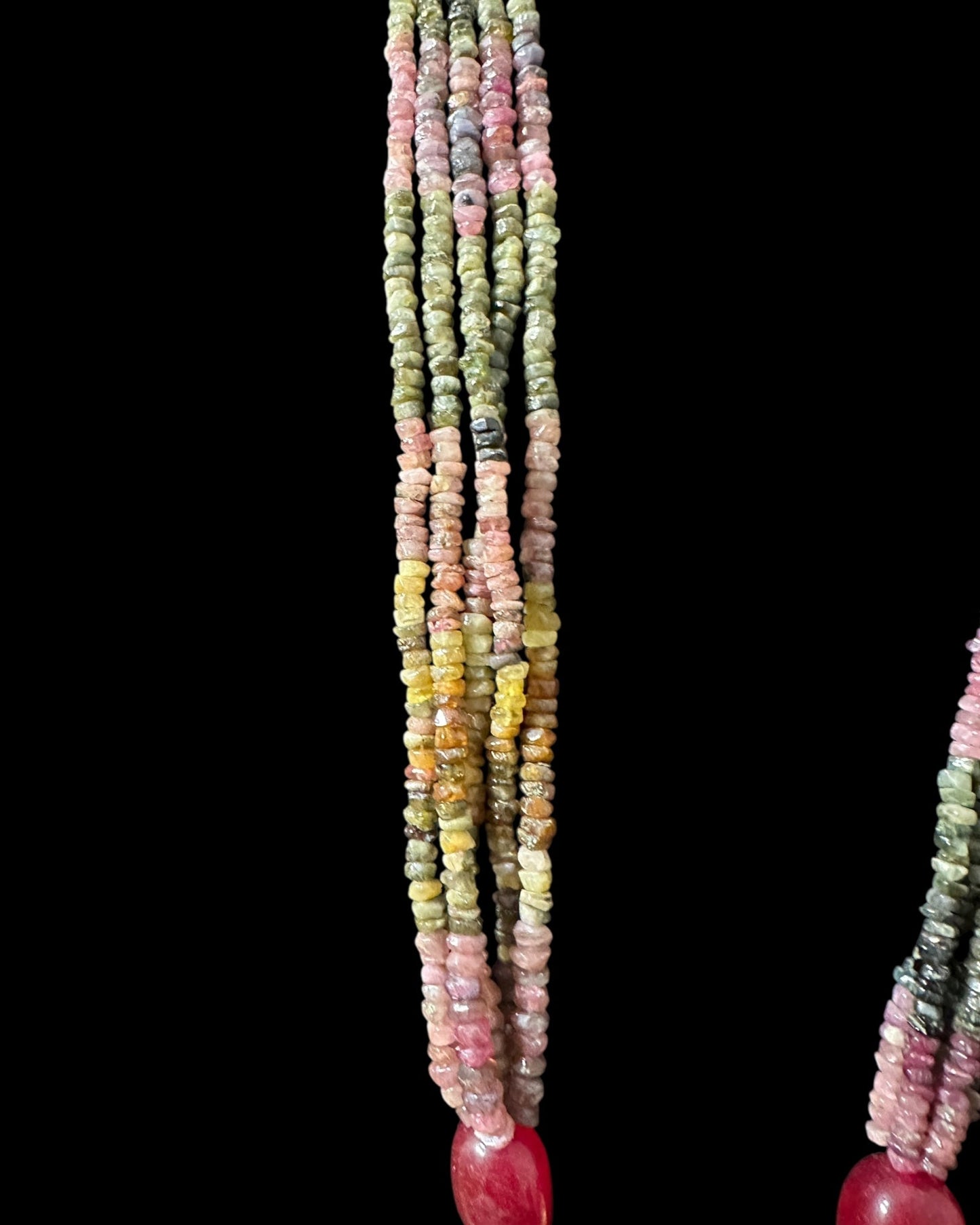 DLN128 Adaya multicolor natural beads necklace ( READY TO SHIP )