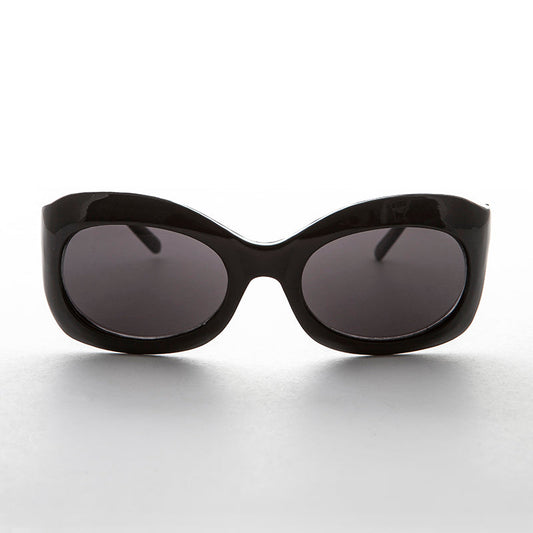 Oval Bug Eye Vintage Cocktail Sunglass - Cassidy