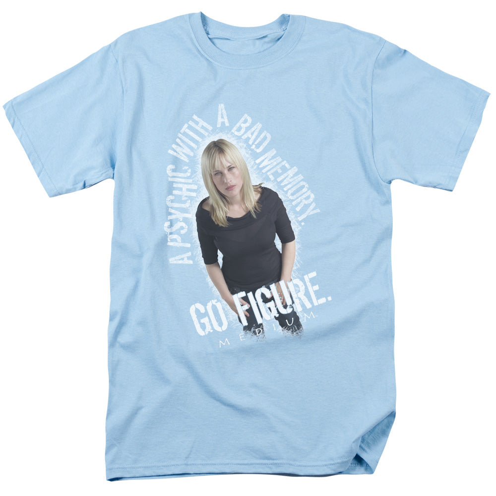 Medium Go Figure Mens T Shirt Light Blue Officially Licensed