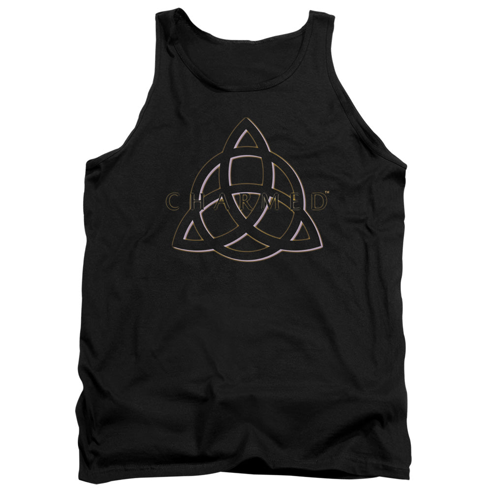 Charmed Triple Linked Logo Mens Tank Top Shirt Black Officially Licensed