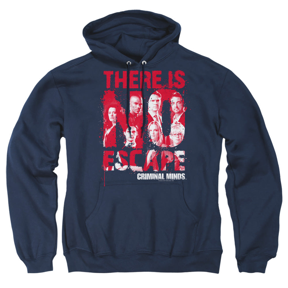 Criminal Minds No Escape Mens Hoodie Navy Officially Licensed