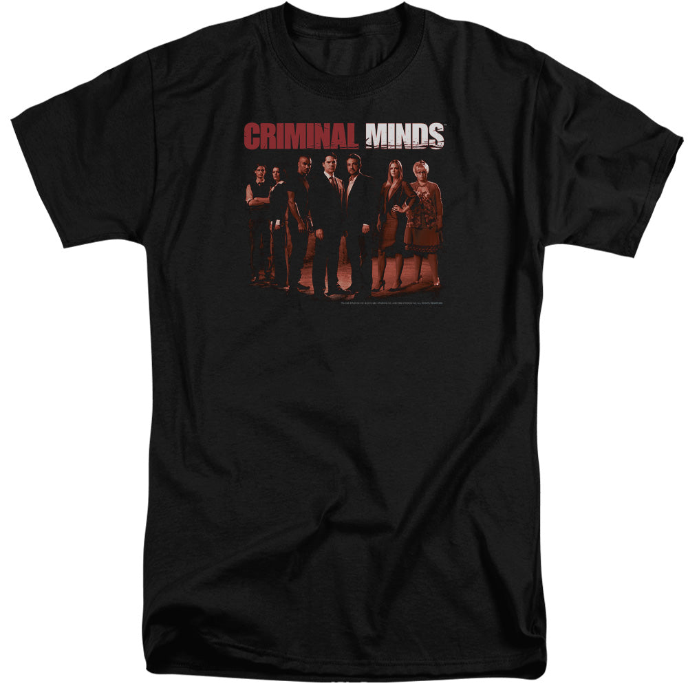 Criminal Minds The Crew Mens Tall T Shirt Black Officially Licensed