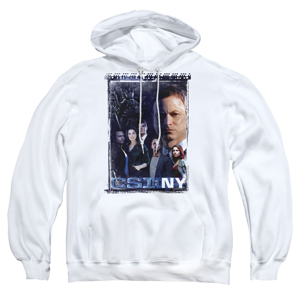 Csi Ny Watchful Eye Mens Hoodie White Officially Licensed