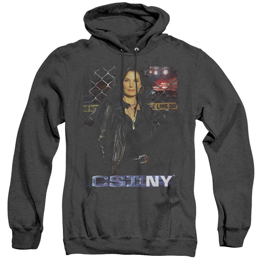 Csi Ny Jo Heather Mens Hoodie Black Officially Licensed