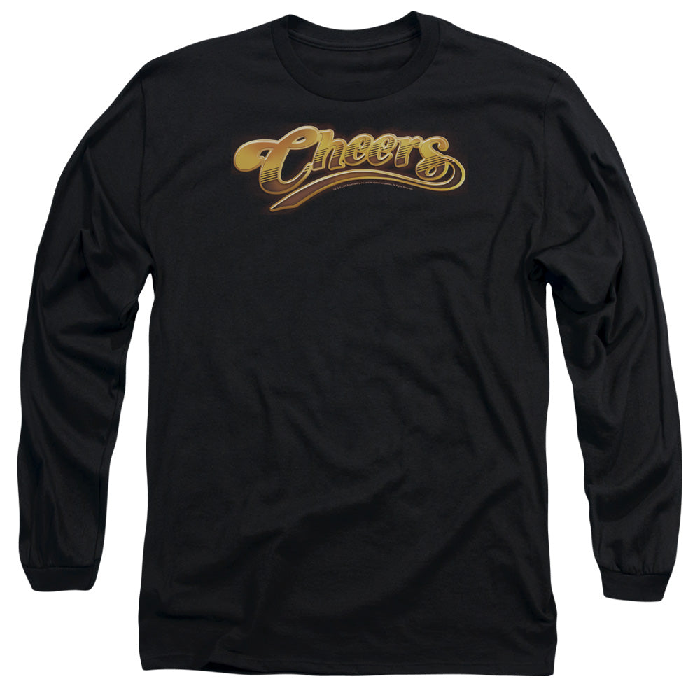 Cheers Cheers Logo Mens Long Sleeve Shirt Black Officially Licensed Officially Licensed