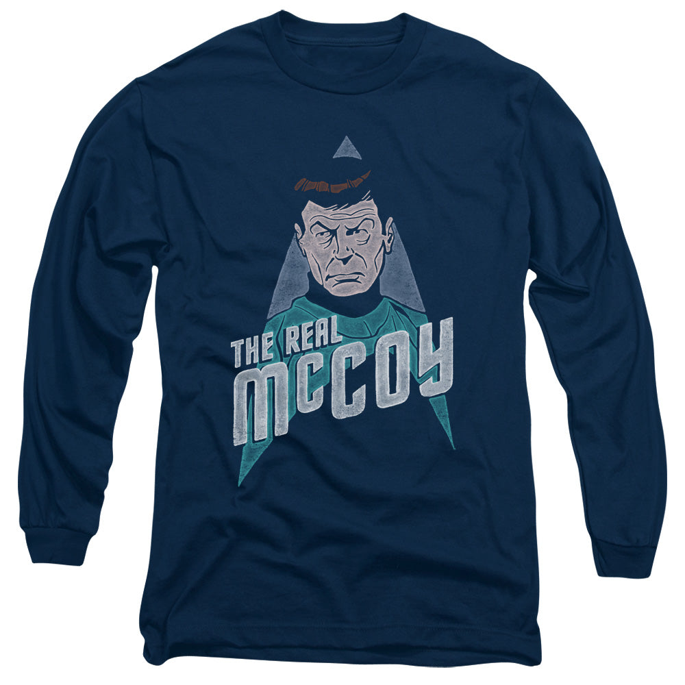 Star Trek The Real Mccoy Mens Long Sleeve Shirt Navy Officially Licensed Officially Licensed