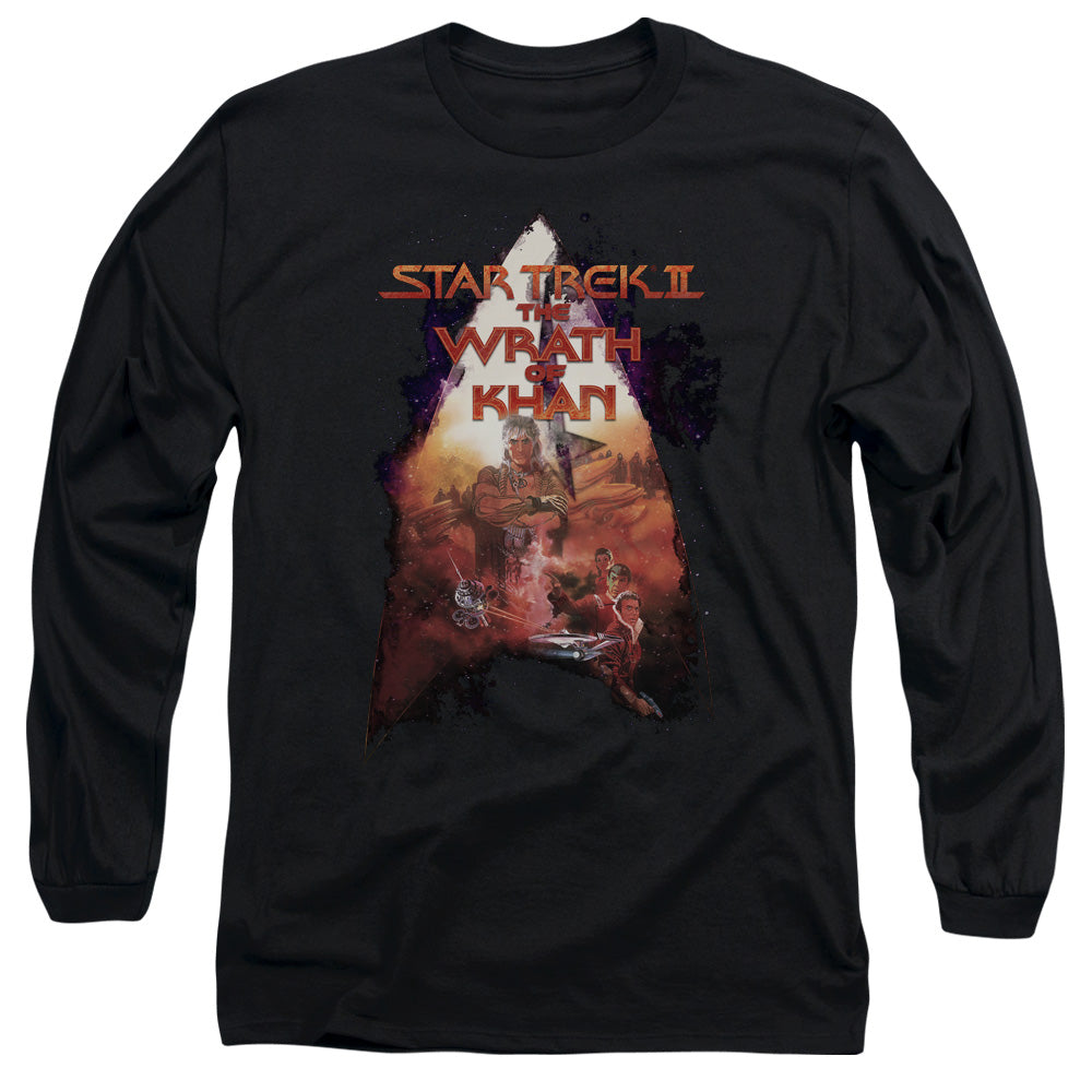 Star Trek Twok Poster Mens Long Sleeve Shirt Black Officially Licensed