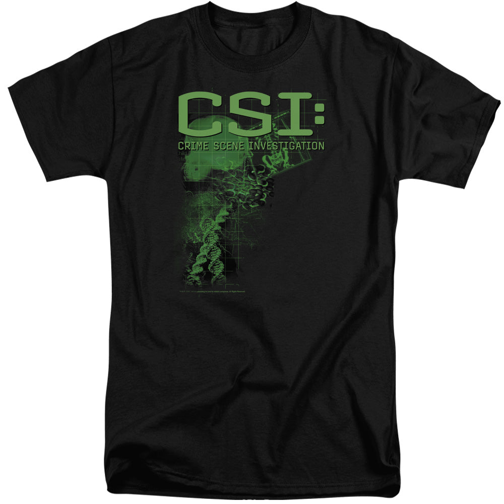 Csi Evidence Mens Tall T Shirt Black Officially Licensed