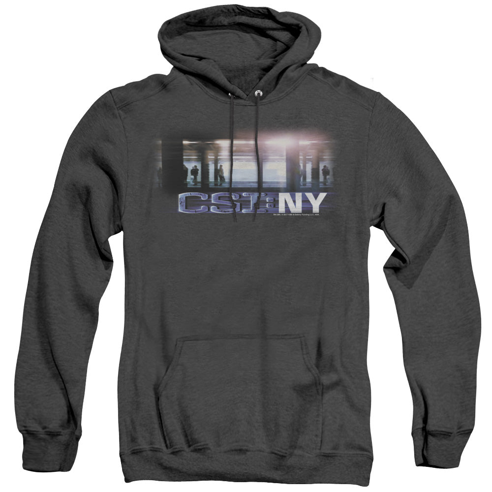 Csi New York Subway Heather Mens Hoodie Black Officially Licensed