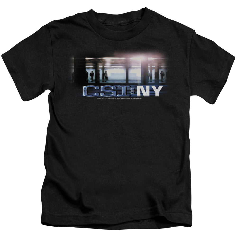 Csi New York Subway Juvenile Kids Youth T Shirt Black Officially Licensed