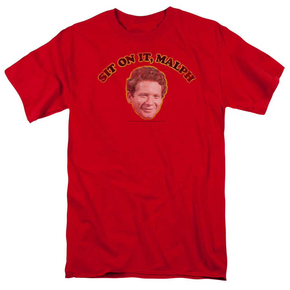 Happy Days Sit On It Malph Mens T Shirt Red Officially Licensed