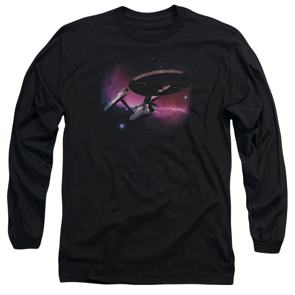 Star Trek Prime Directive Mens Long Sleeve Shirt Black Officially Licensed Officially Licensed