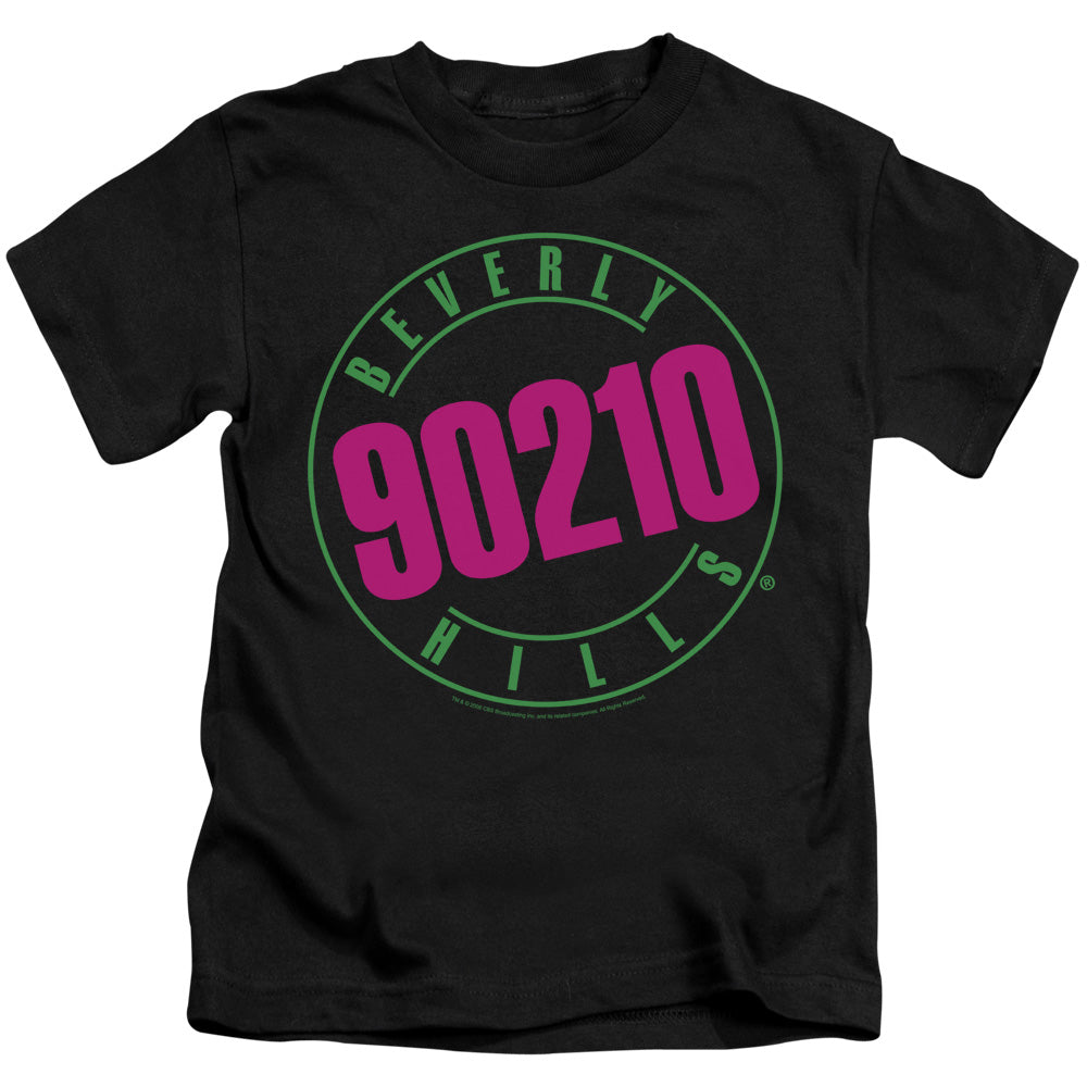 90210 Neon Juvenile Kids Youth T Shirt Black Officially Licensed
