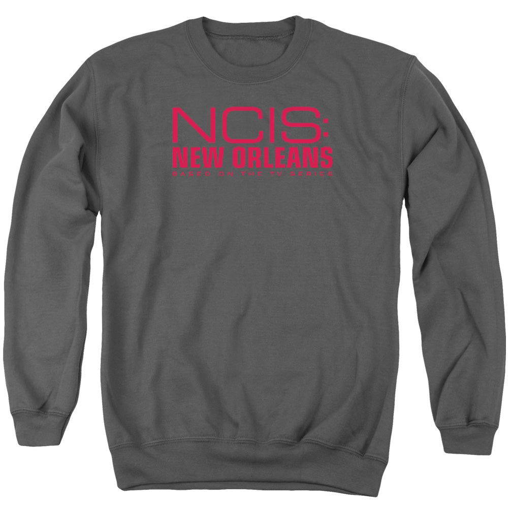 Ncis:new Orleans Logo Mens Crewneck Sweatshirt Charcoal Officially Licensed