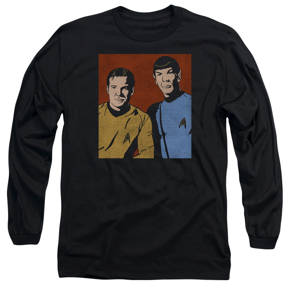 Star Trek Friends Mens Long Sleeve Shirt Black Officially Licensed Officially Licensed