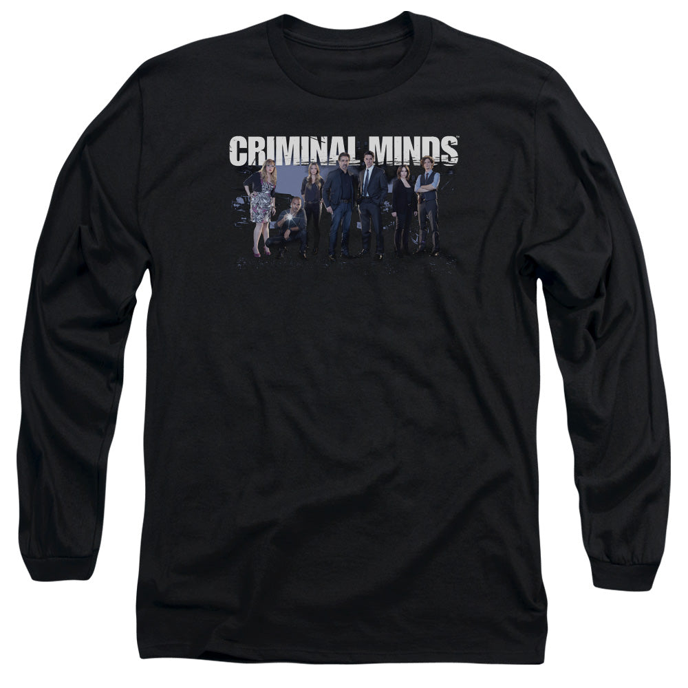 Criminal Minds Season 10 Cast Mens Long Sleeve Shirt Black Officially Licensed Officially Licensed