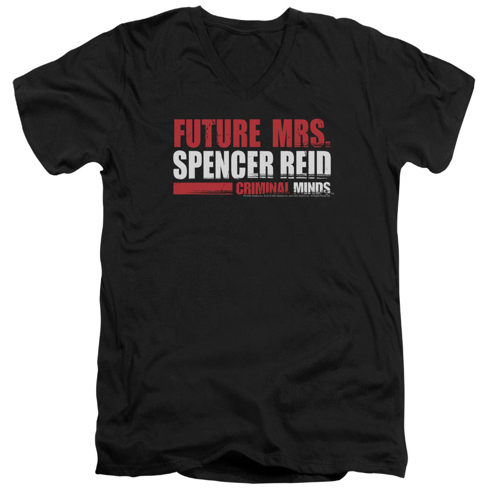 Criminal Minds Future Bride Mens Slim Fit V-Neck T Shirt Black Officially Licensed
