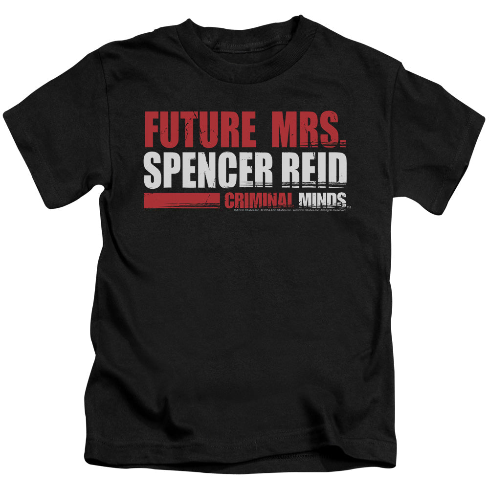 Criminal Minds Future Bride Juvenile Kids Youth T Shirt Black Officially Licensed